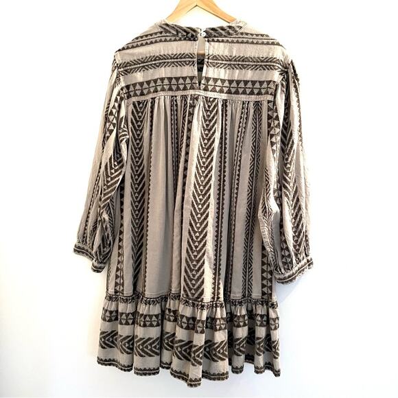Devotion Twins Ella Midi Dress Small Flowy Anthropologie Stripe Boho Bohemian - Picture 9 of 10